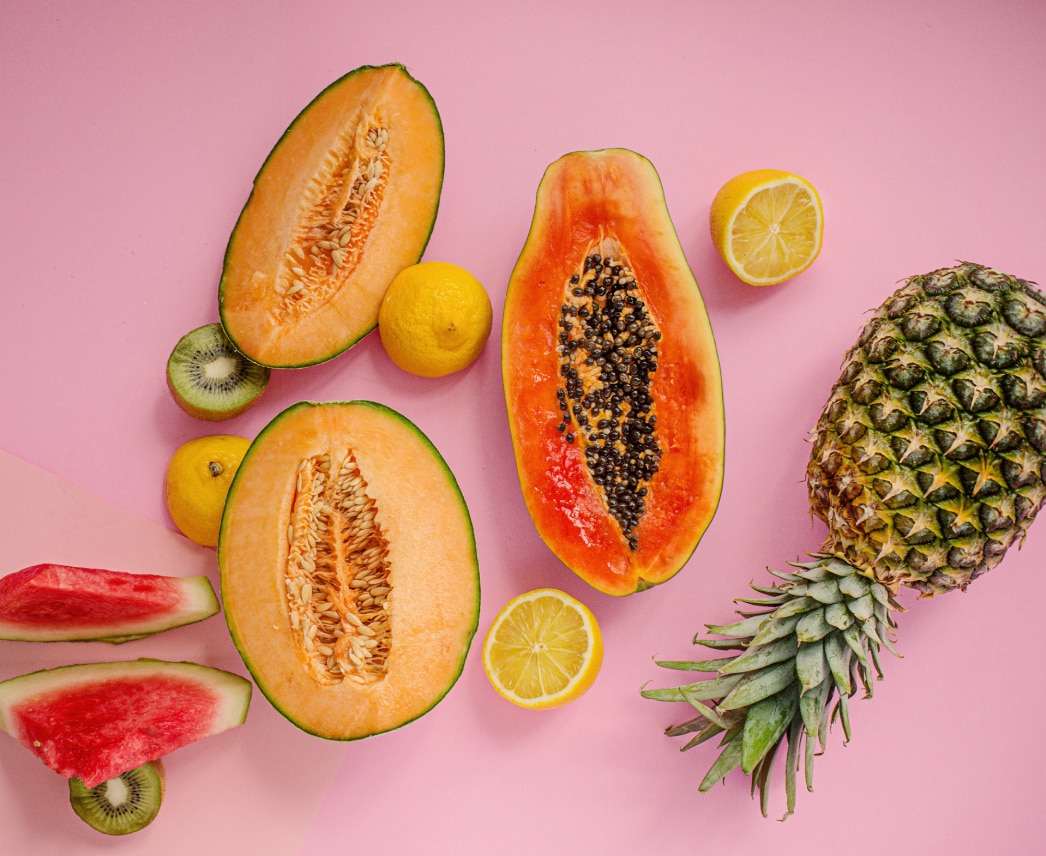 Enzyme Bromelain Ananas und Papain Papaya